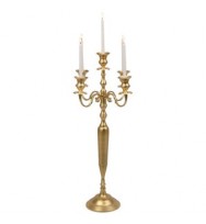 5 Lt Candelabra 100cm Brass